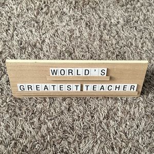 World’s Greatest Teacher Desk Decor